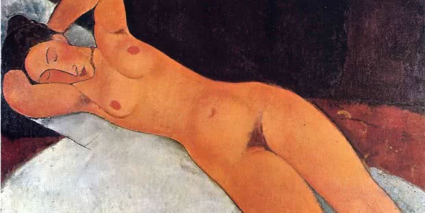 Amedeo Modigliani. Desnudo (Nu), 1917. Óleo sobre lienzo. Solomon R. Guggenheim Museum, Nueva York. Colección Fundacional Solomon R. Guggenheim, donación 41.535.