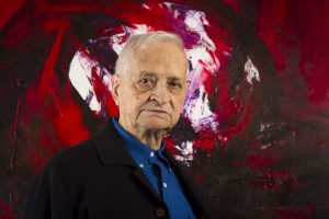 Retrato de Luis Feito obra de Javier Romeo Francés.