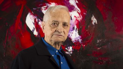 Retrato de Luis Feito obra de Javier Romeo Francés.