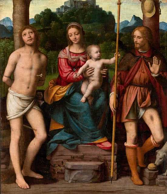 Madonna_con_el_Nino_San_Sebastian_y_San_Roque_Bernardino_Scapi