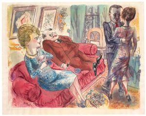 George Grosz. Ein Abend in Berlin [Una tarde en Berlín], 1929. Vegap. Madrid, 2015. Colecciones Fundación Mapfre.
