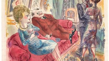 George Grosz. Ein Abend in Berlin [Una tarde en Berlín], 1929. Vegap. Madrid, 2015. Colecciones Fundación Mapfre.