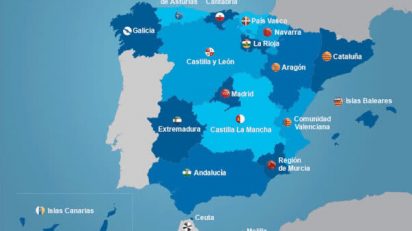 Imagen. Mapa de España