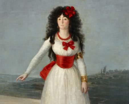 La Duquesa de Alba de blanco (1795). Francisco de Goya. Colección Duques de Alba.