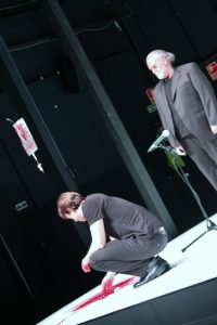 Andreu Benito y Joan Carreras en 'El policía de las ratas'. Foto: Luis Martín.