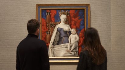 'La Virgen con el Niño y ángeles', una obra maestra de Jean Fouquet, artista francés del primer Renacimiento.