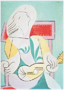 Pablo Picasso. Mujer joven con mandolina, 1932. Óleo sobre tabla, 83,2 x 67 cm. University of Michigan Museum of Art. Regalo de The Carey Walker Foundation 1994/1.69. © Sucesión Pablo Picasso, VEGAP, Madrid, 2014.