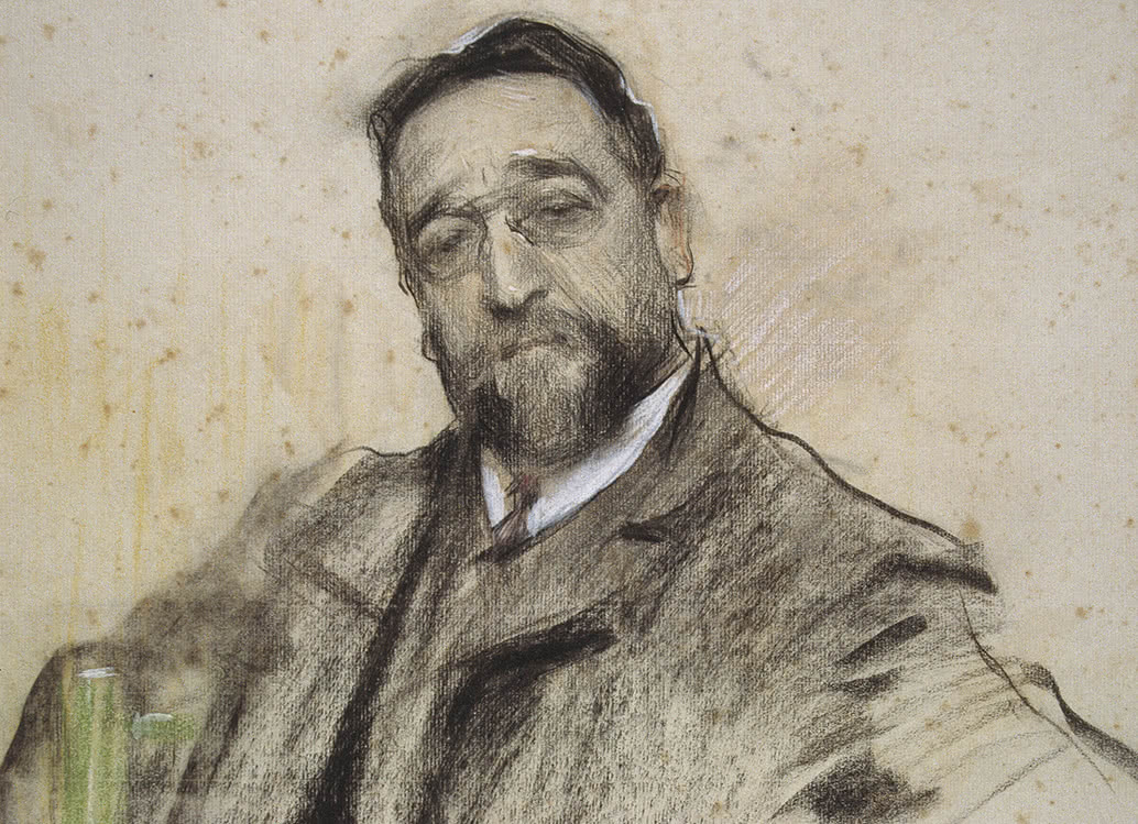 Ruperto Chapí. Por Ramón Casas. MNAC.