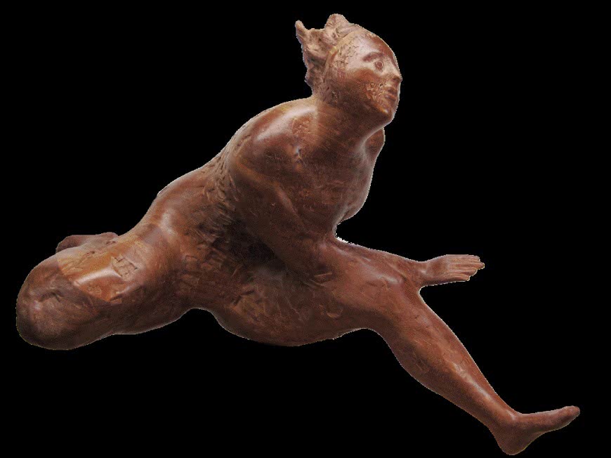 J. Toledo, Carrera de obstáculos. Madera danta roja, 80x50x43cm.