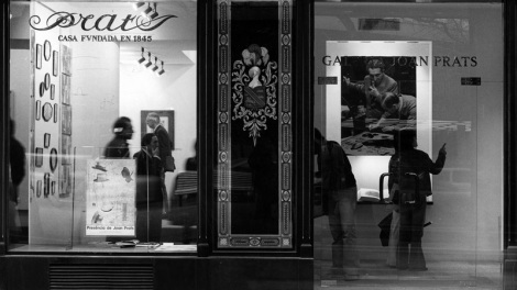 Inauguración de la expo “Presència de Joan Prats” en la galería Joan Prats (1976).