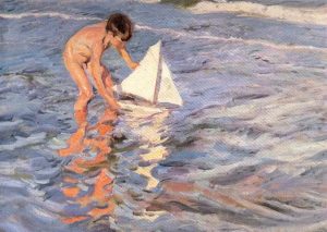 Joaquín Sorolla. El balandrito, 1909.