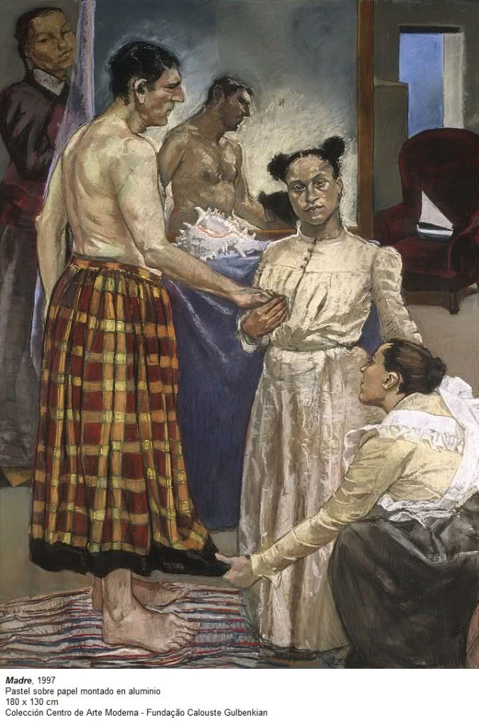 Paula Rego. Madre, 1997. Pastel sobre papel montado en aluminio. 180x130cm. Colección Centro de Arte Moderna - Fundaçao Calouste Gulbenkian