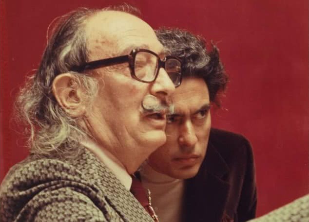 Salvador Dalí y Antoni Pitxot. © Melitó Casals, 'Meli'.