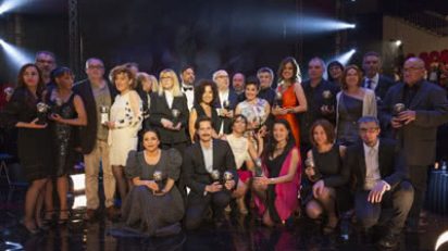 Ganadores de la XVII edición de los Premios Max de las Artes Escénicas. Foto: Enrique Cidoncha.
