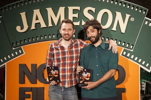 Adrián Ramos y Oriol Segarra, directores de 'El alpinista', gran premio del jurado de JamesonNotodofilmfest 2014.