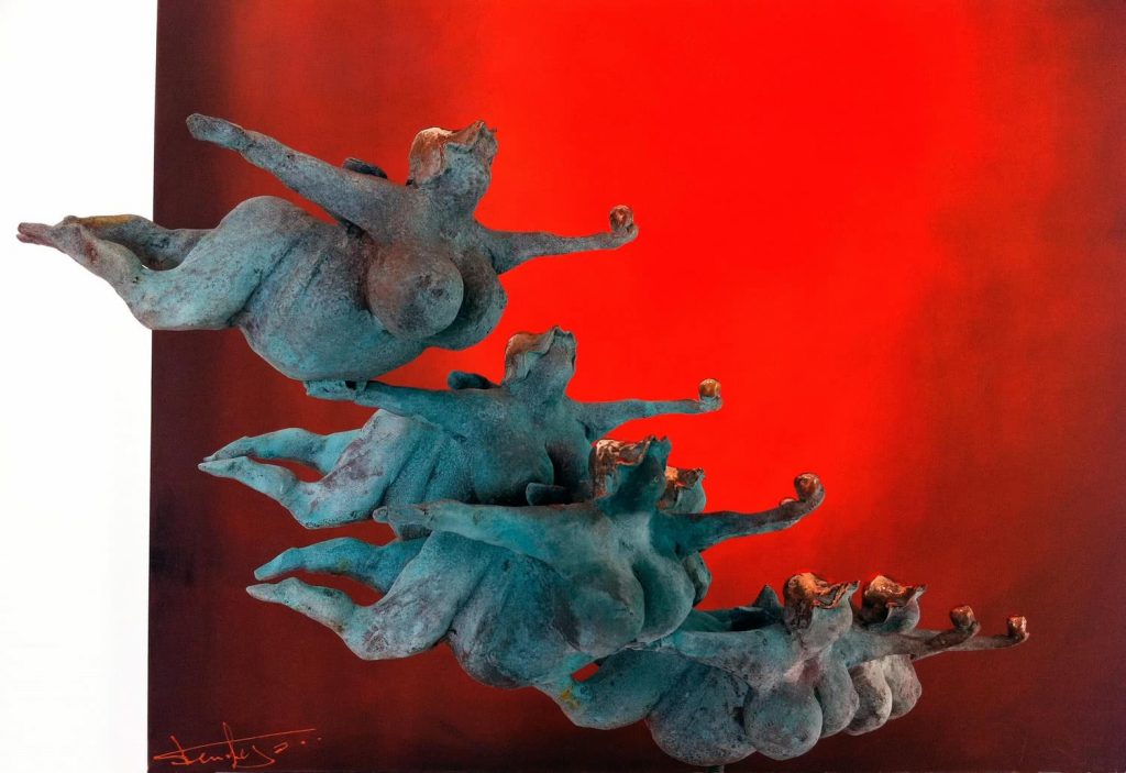 Galería Fernando Suarez - Juanitas - Aluminio fundido – 84 x 55 x 42 cm