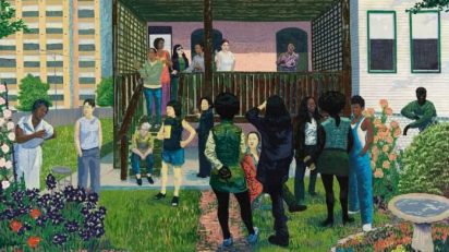 Kerry James Marshall. Garden Party [Fiesta de jardín], 2003. Foto: Tom Van Endye. Cortesía del artista, de Jack Shainman Gallery, Nova York, y de Koplin Del Rio, California.