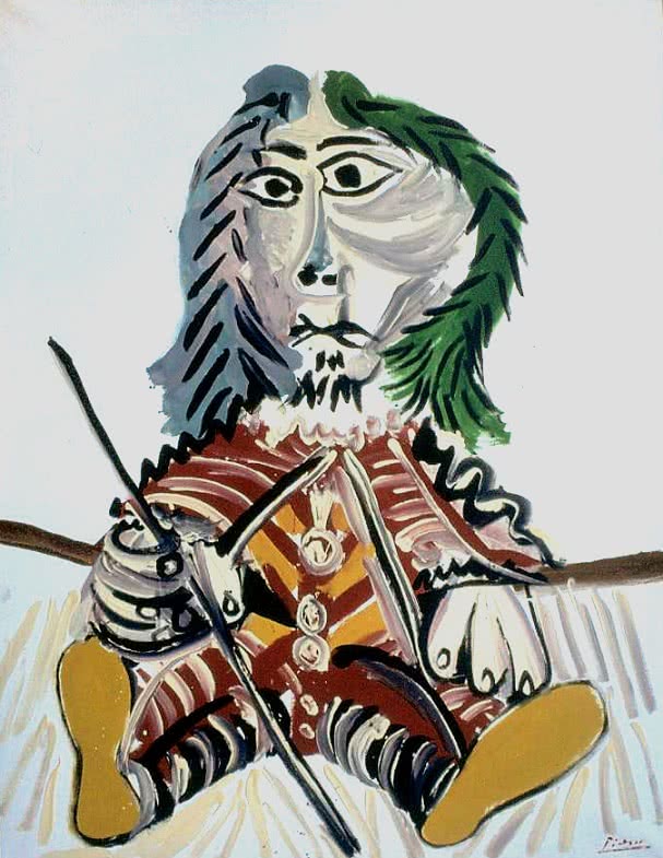 Pablo Picasso. Enano, 1969. Óleo sobre lienzo 146x114cm. Colección particular © Sucesión Pablo Picasso VEGAP, Madrid 2014