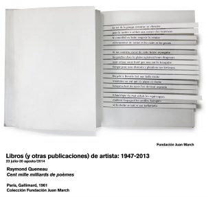 'Cent mille Milliards de poèmes', Raymond Queneau. (Foto: Fundación Juan March)