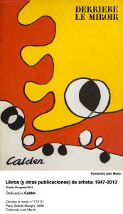 'Derriere le miroir' nº 173 (1) dedicado a Calder. (Foto: Fundación Juan March)