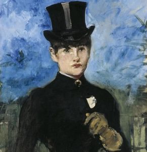 Édouard Manet. Amazona de frente (detalle). 1882. Colección Thyssen-Bornemisza.