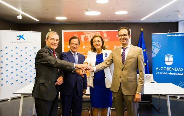 Jaime Lanaspa, Ignacio García de Vinuesa, Carmen Vela y José Ignacio Vera.