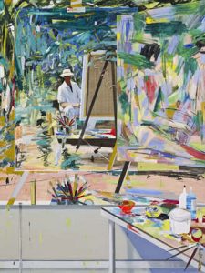 Alfonso Albacete. Natura tres (Pintando en el huerto). 2013.