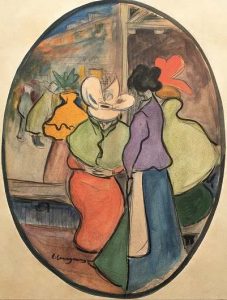 Carles Casagemas. La conversa. Col·lecció privada Pelip Massot. Barcelona.