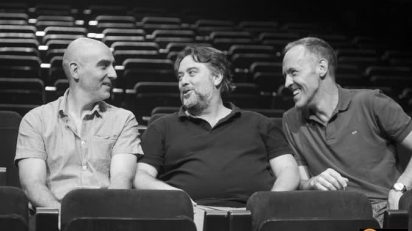 Alfredo Sanzol, Andrés Lima y Miguel del Arco, codirectores del Taller de Dramaturgia,