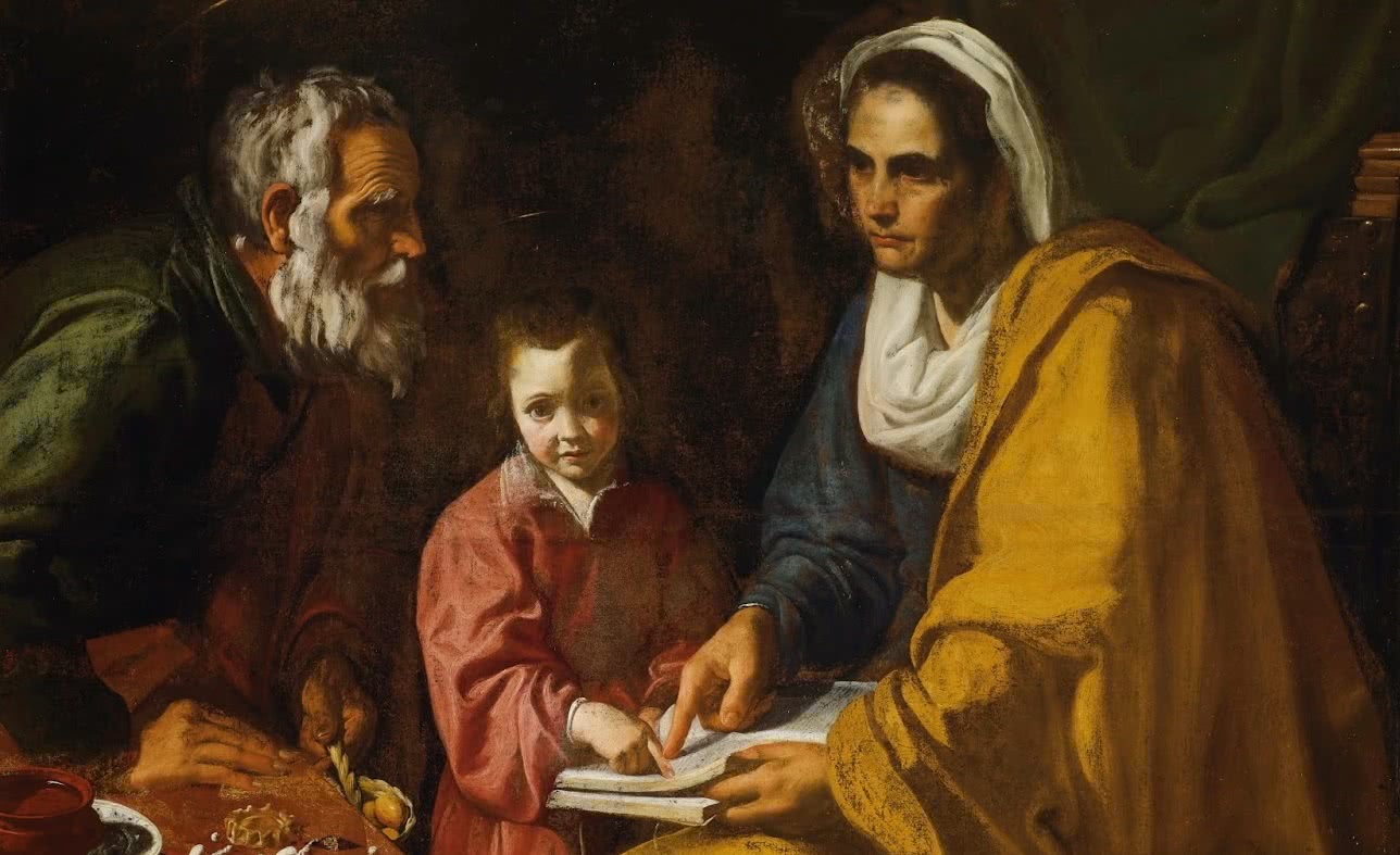 Diego Velázquez. La educación de la Virgen. 1617.