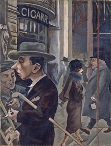 George Grosz. Escena callejera (Kurfürstendamm). 1925. Museo Thyssen-Bornemisza.