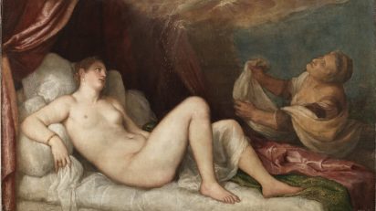 Tiziano. Dánae. The Wellington Collection, Apsley House.