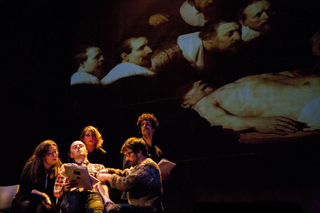 Lectura dramatizada de la obra 'Estado de gracia', de Fernando Epelde. XVII Ciclo SGAE de Lecturas Dramatizadas. Foto: Luis Camacho.