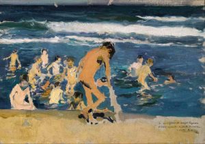 Joaquín Sorolla. Estudio de 'Triste herencia' (1899).