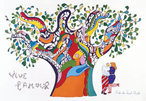 Niki de Saint Phalle. Viva el amor (Vive l’Amour), 1990. Niki Charitable Art Foundation, Santee, EE. UU. © Niki Charitable Art Foudation, Santee, EE. UU. Foto: © Ed Kessler.