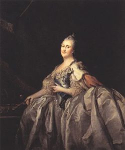Dmitri Levitski. Retrato de Catalina II. 1782.