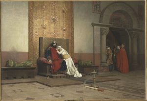 Jean-Paul Laurens. La excomunión de Roberto II el Piadoso. 1875. © RMN-Grand Palais (musée d'Orsay) / Hervé Lewandowski.