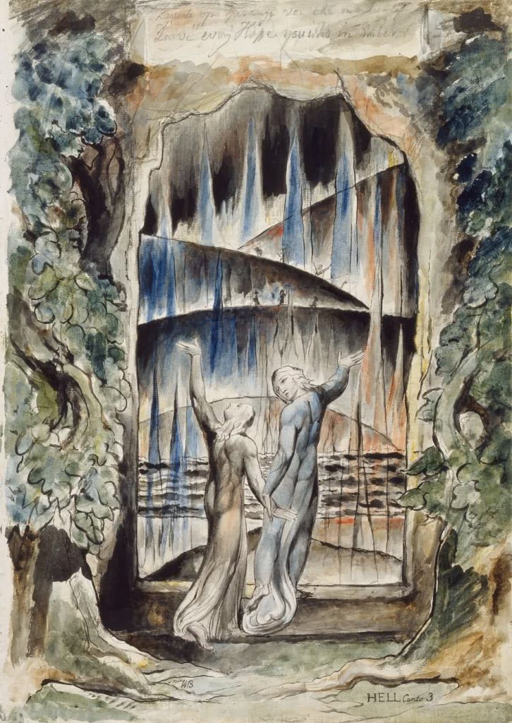 William Blake. Las ilustraciones de la Divina Comedia de Dante (1)