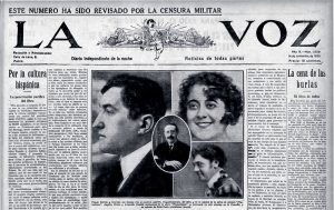 'Fantochines' en el periódico La Voz (1923) (Foto: Fundación Juan March)