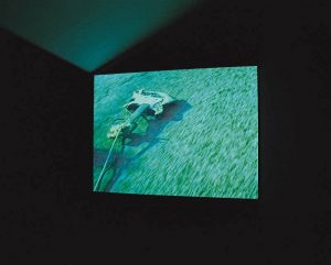 Christian Marclay. Guitar Drag [Guitarra arrastrada], 2000. Vídeo 14 min. Cortesía de Colección Helga de Alvear, Madrid | Cáceres.