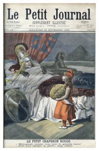 "Caperucita Roja". Caricatura sobre Fachoda y las ambiciones de la "Perfide Albion". Grabado de F. MÈaulle. "Le Petit journal", 20/11/1898.