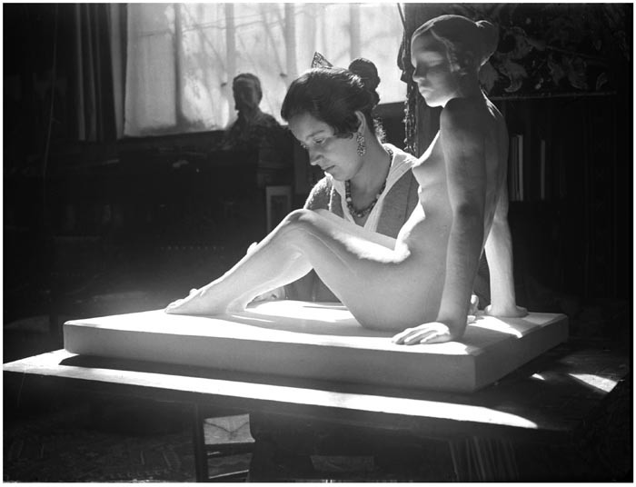 Helena Sorolla trabajando en 'Desnudo de mujer'.