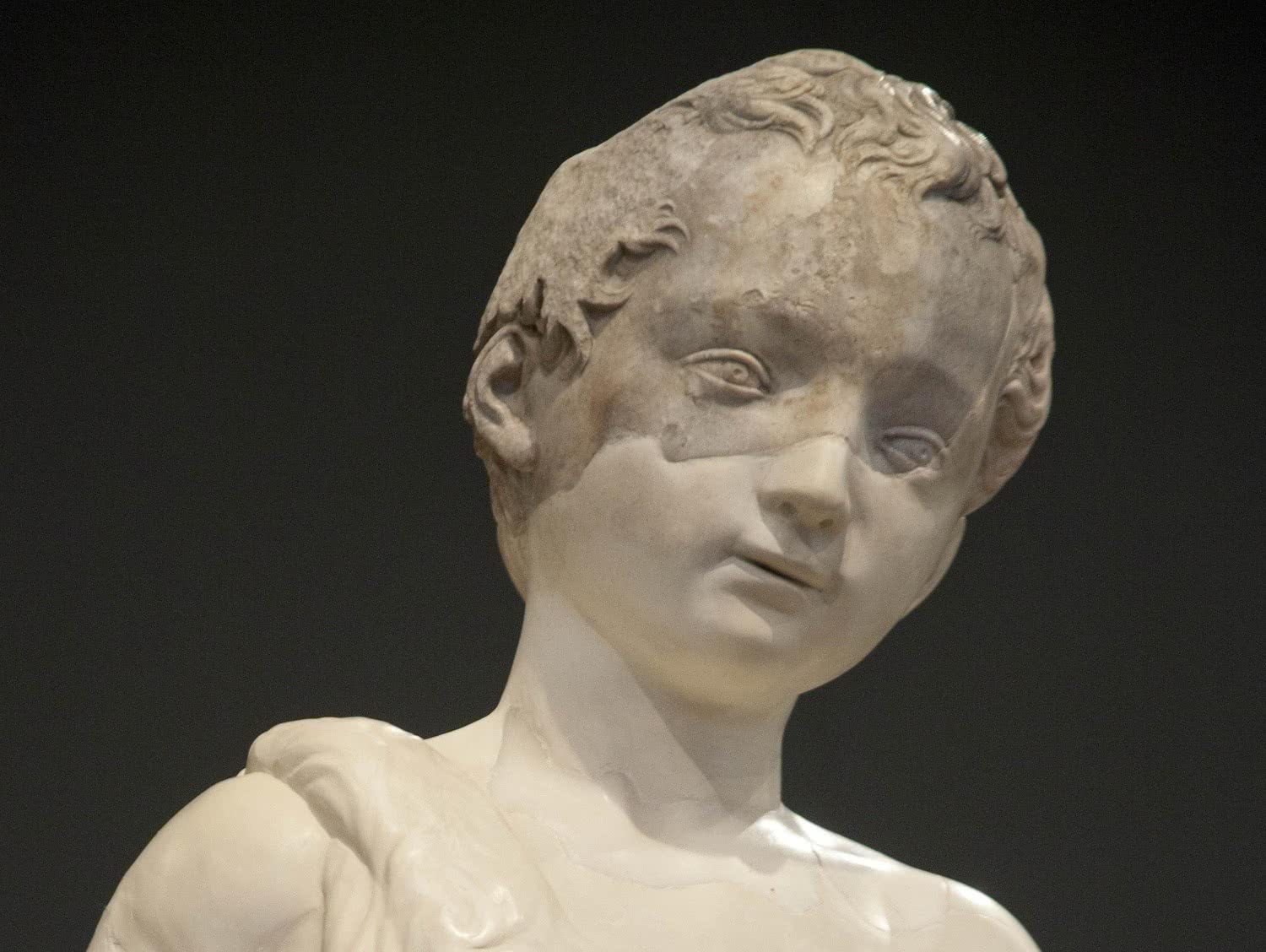 San Juanito de Miguel Ángel (detalle).