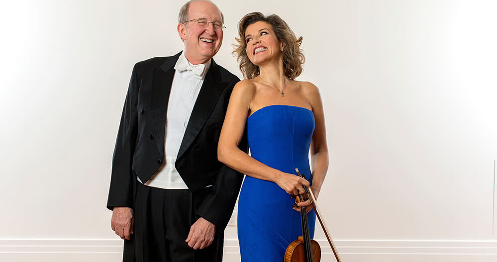 Anne Sophie Mutter y Lambert Orkis (Foto: Dario Acosta / DG)