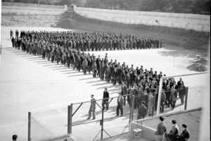 Presos en la cárcel de Porlier, en Madrid, en octubre de 1943. Alfonso (AGA).