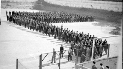 Presos en la cárcel de Porlier, en Madrid, en octubre de 1943. Alfonso (AGA).