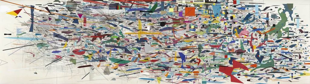 Julie Mehretu. Mural, 2009. Colección Goldman Sachs. Foto: Tom Powel.