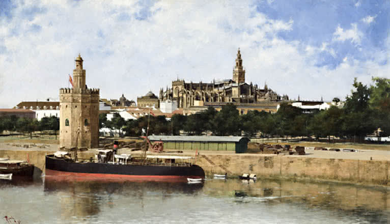 'Vista de Sevilla', de Nicolás Jiménez Alpériz.
