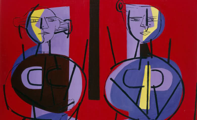 Luis Seoane Figuras estáticas, 1959. Col. Fundación Luis Seoane Foto: cortesía Fundación Luis Seoane.