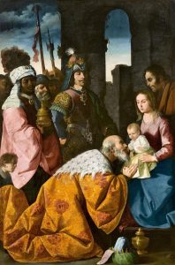 Francisco de Zurbarán. Adoración de los Magos. c. 1638-1639. Grenoble, Musée de Grenoble.